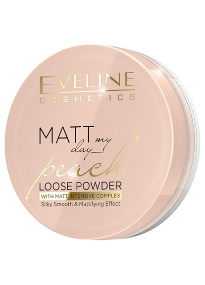 Розсипчаста пудра Matt My Day Peach Loose Powder With Matt Intensive Complex Eveline Cosmetics (250064514)