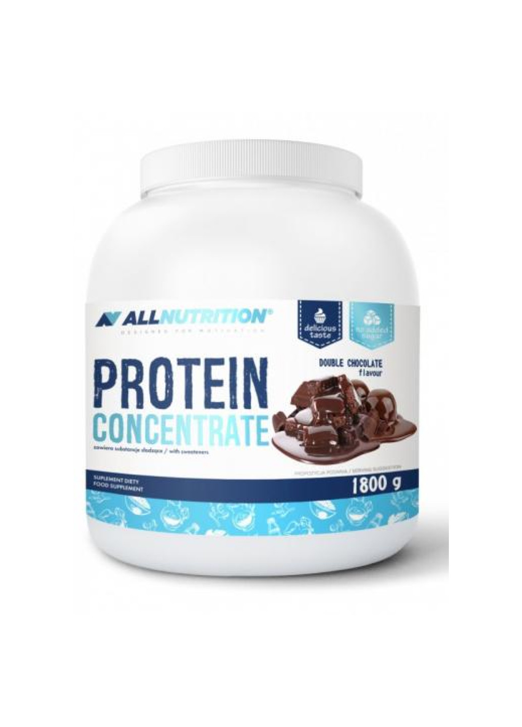 Сироватковий протеїн без цукру Protein Concentrate - 1800g Vanilla Allnutrition (254805186)
