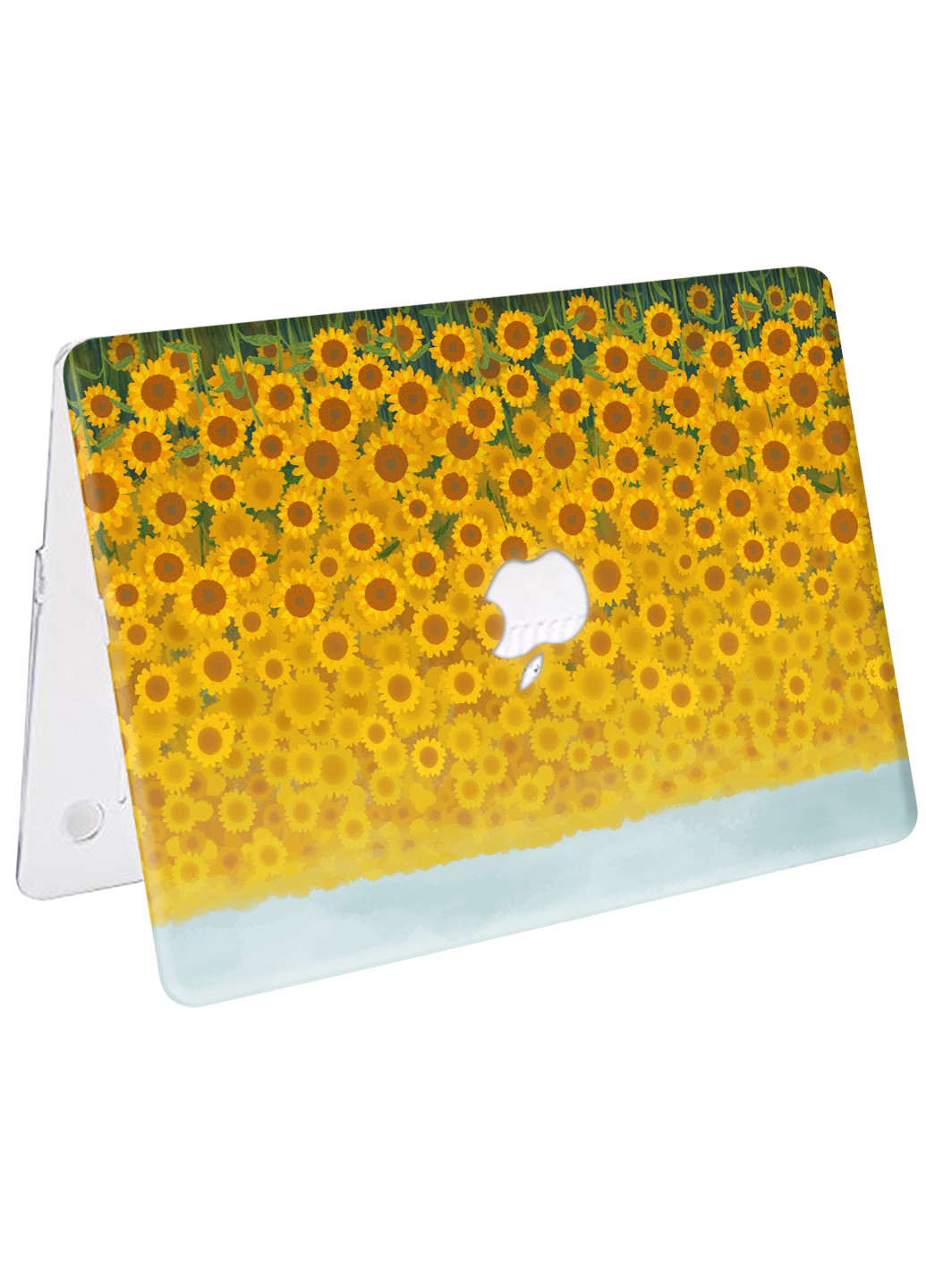 Чехол пластиковый для Apple MacBook Pro Retina 15 A1398 Поле подсолнухов (Sunflower field) (6353-2358) MobiPrint (218867476)