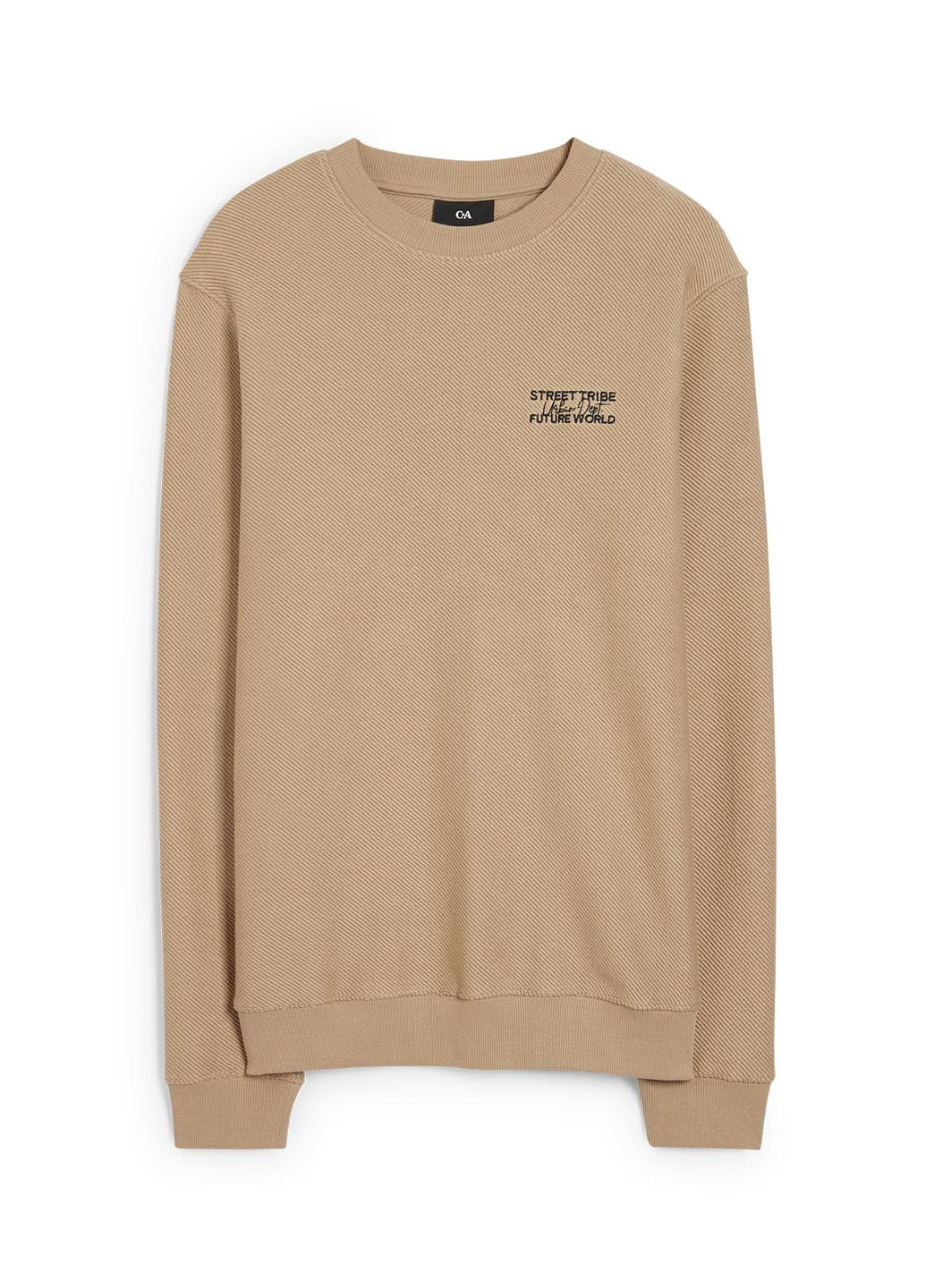 Бежевий світшот C&A однотонний вишивка (313290908)