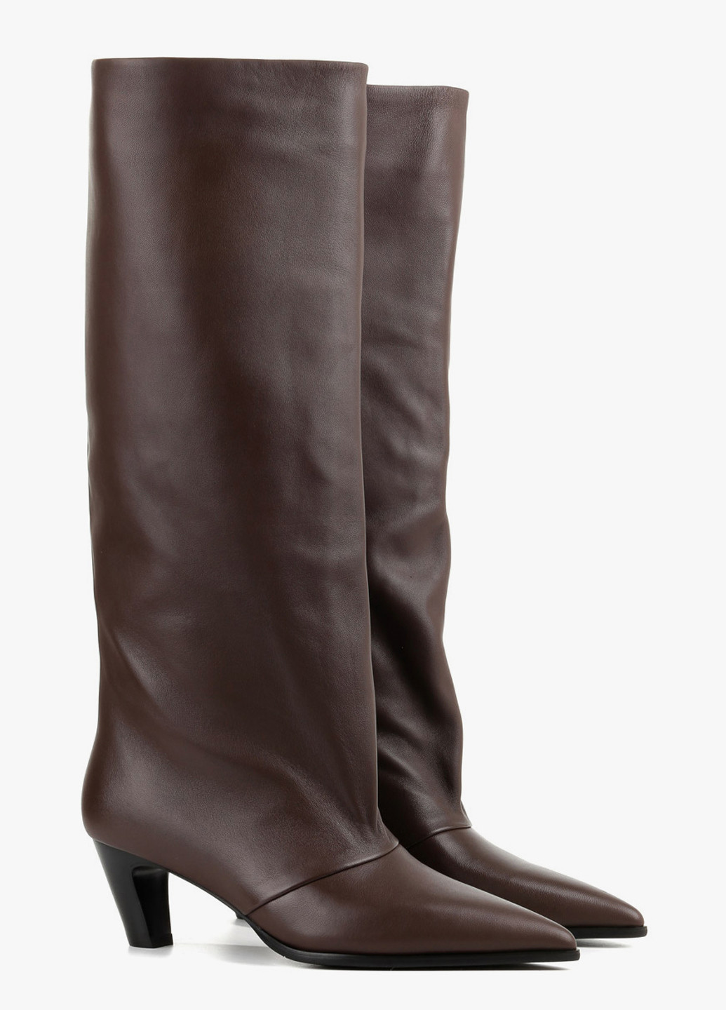 Осенние сапоги Le'BERDES с драпировкой