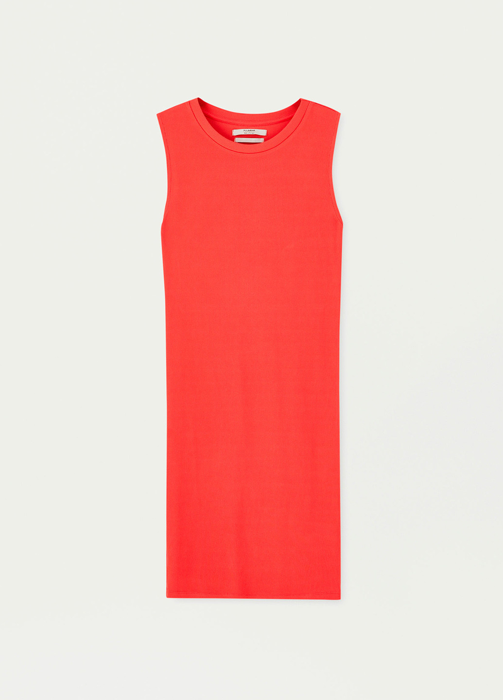 Коралова кежуал сукня сукня-майка Pull & Bear однотонна