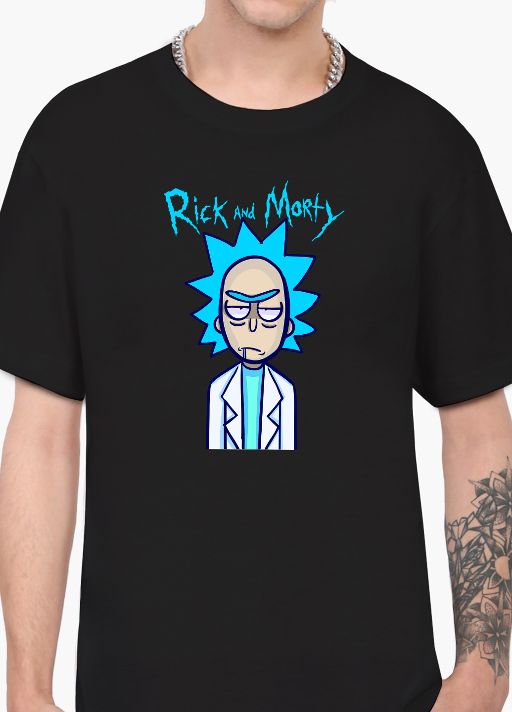 Черная футболка мужская рик санчез и морти смит рик и морти (rick and morty) (9223-2938-1) xxl MobiPrint