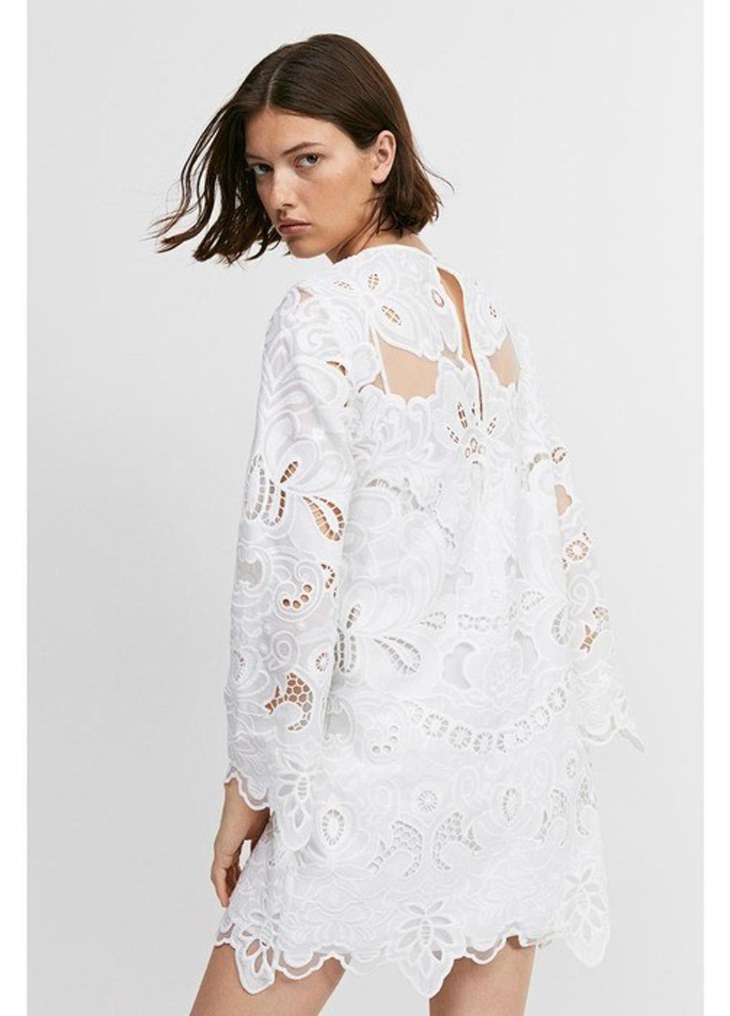 Білий коктейльна, вечірня сукня H&M однотонна