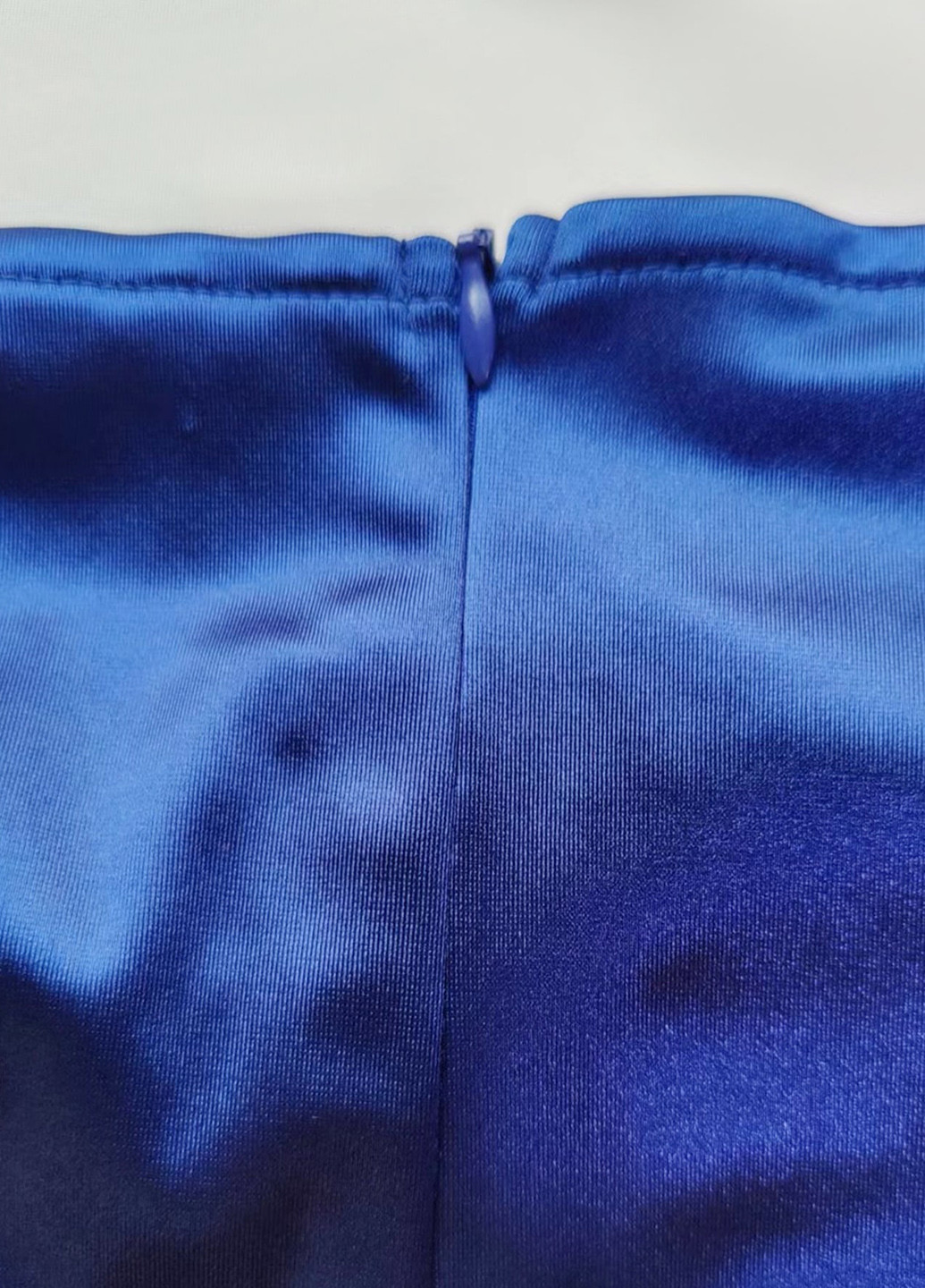 Темно-бирюзовое вечернее платье годе, с открытой спиной SHEIN однотонное