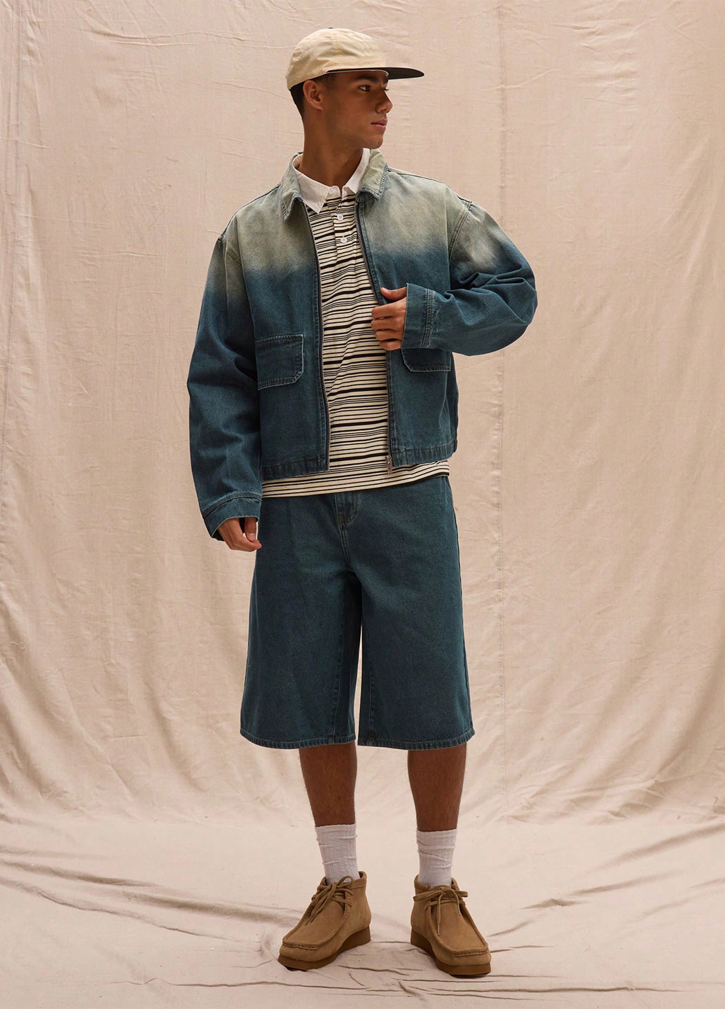 Комбинированная демисезонная куртка SHEIN