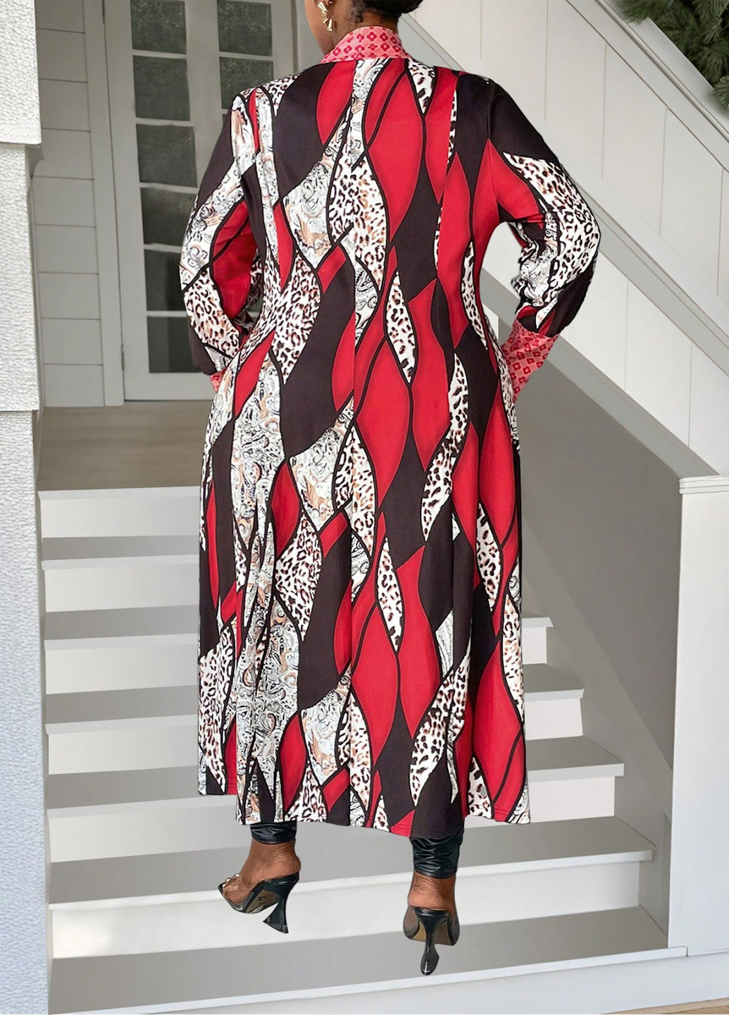 Красный демисезонный кардиган SHEIN