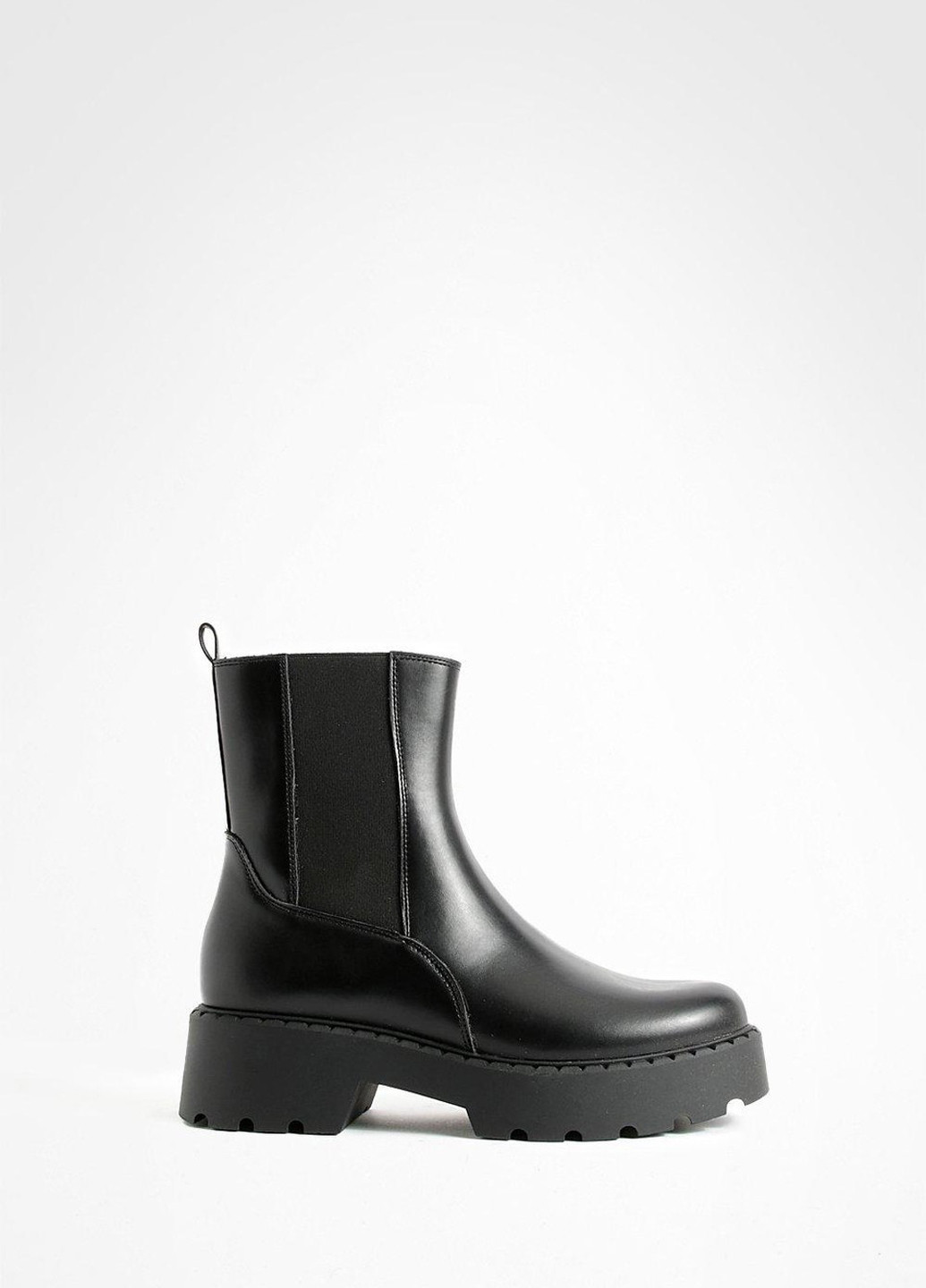 Осенние ботинки челси Boohoo без декора из искусственной кожи