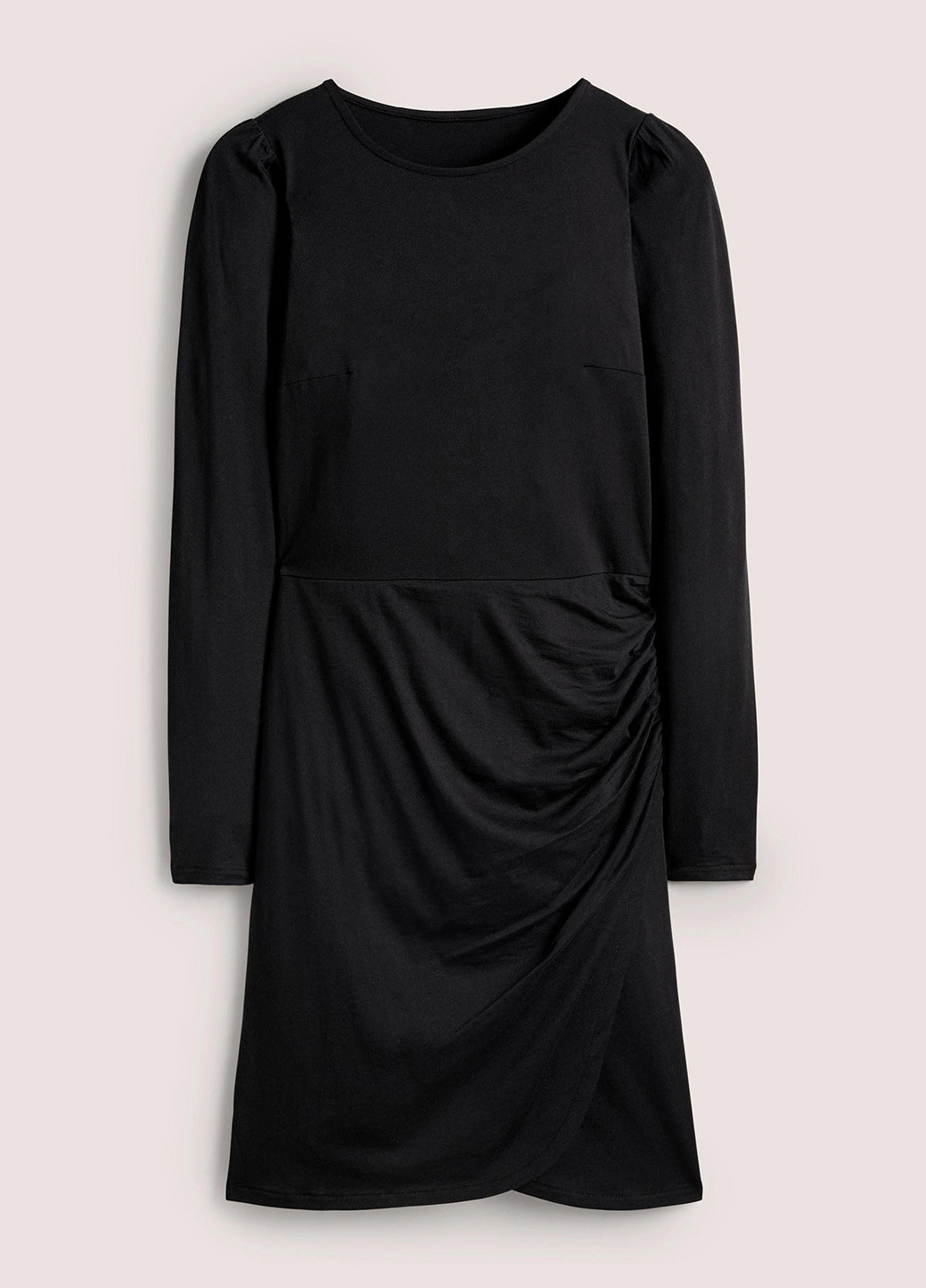 Черное кэжуал платье на запах Boden однотонное