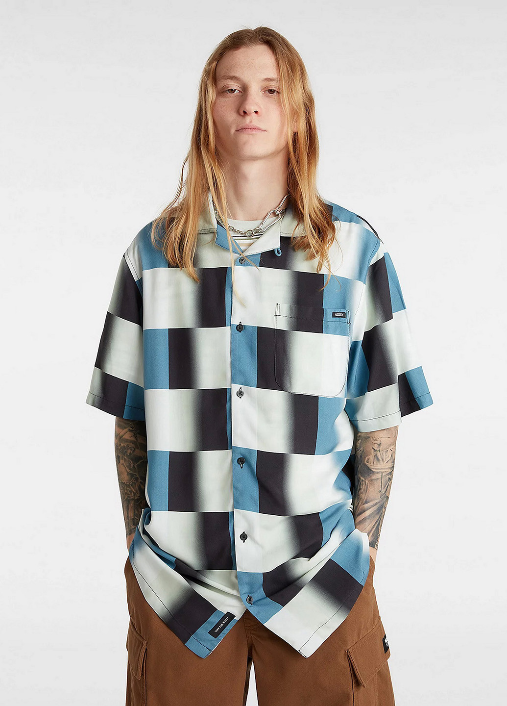 Цветная кэжуал рубашка с геометрическим узором Vans