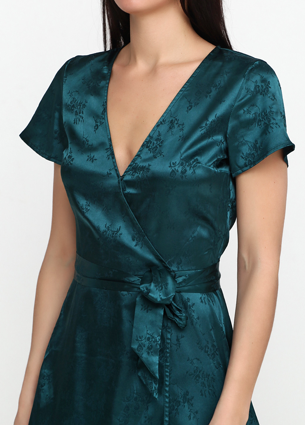 Зелена кежуал сукня H&M фактурна