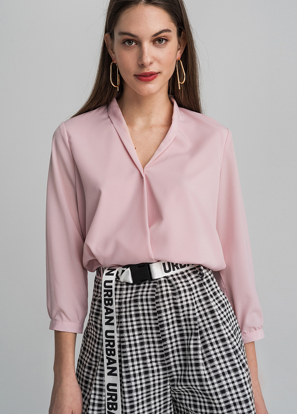 Светло-розовая летняя блуза befree