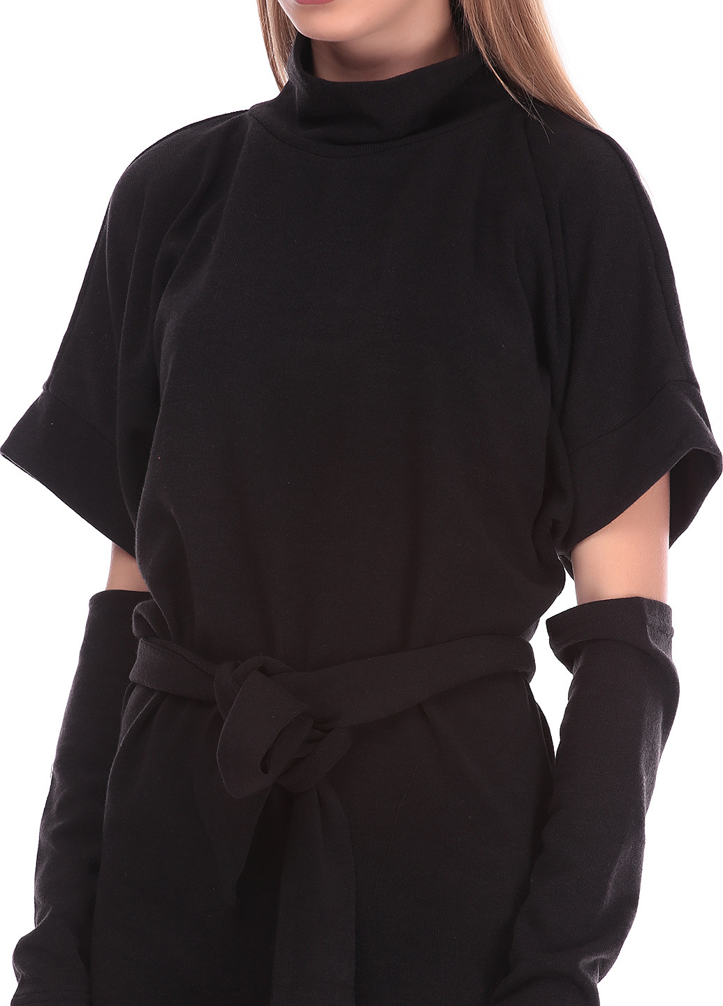 Черное кэжуал платье Majaly однотонное