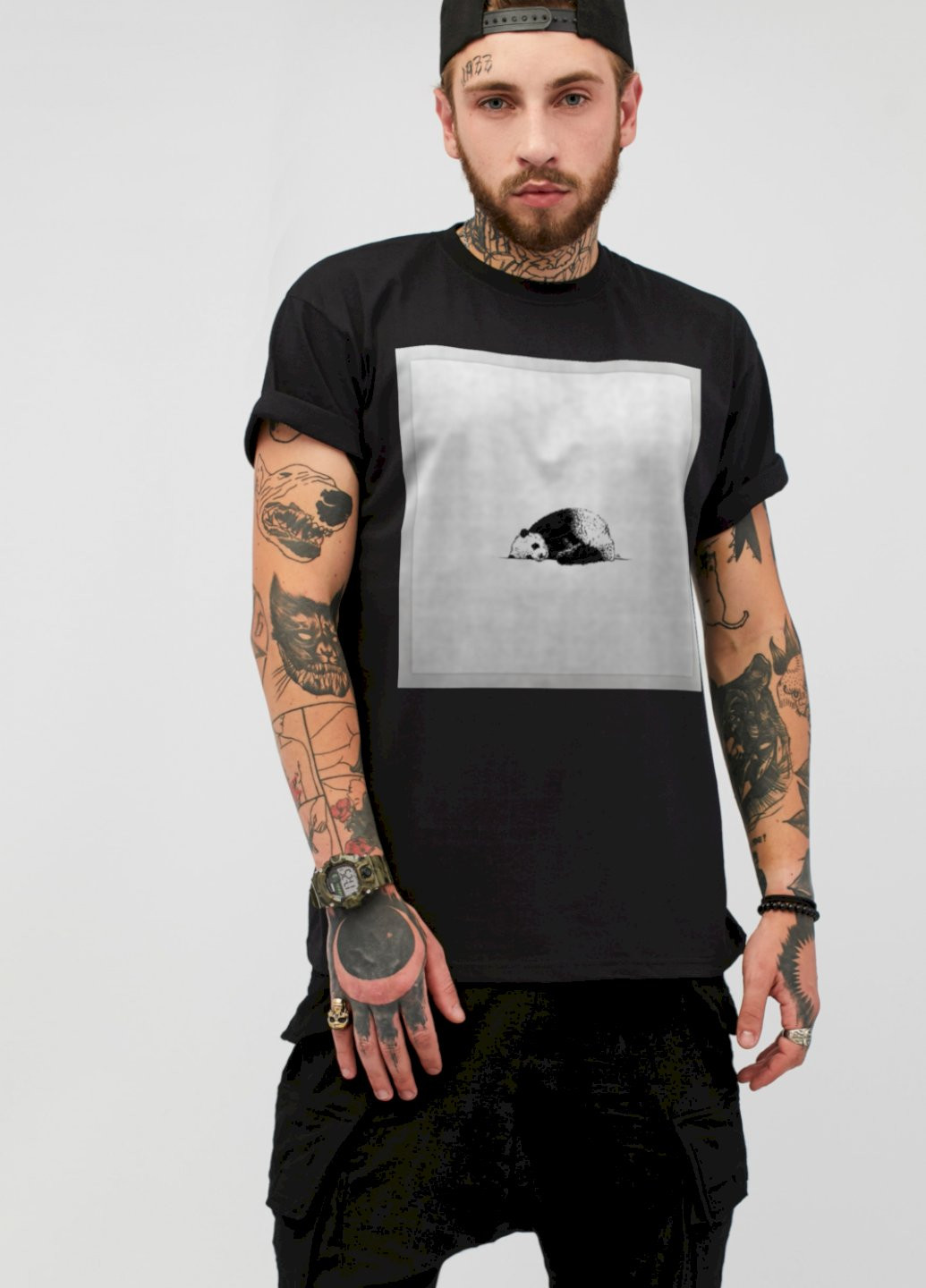 Черная футболка мужская YAPPI