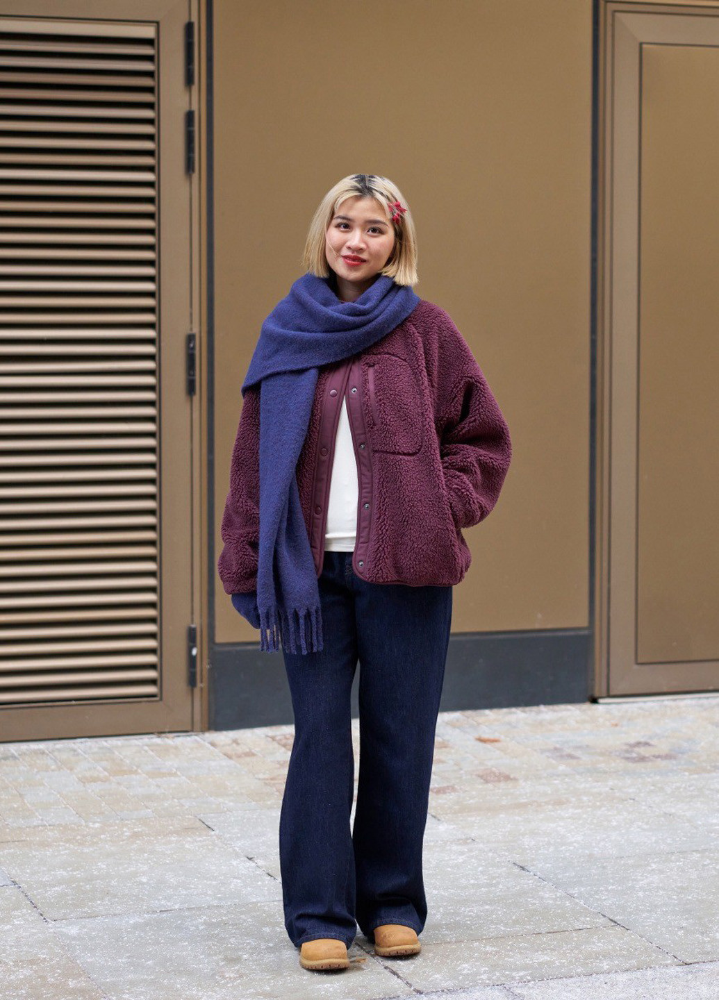 Бордова демісезонна куртка Uniqlo