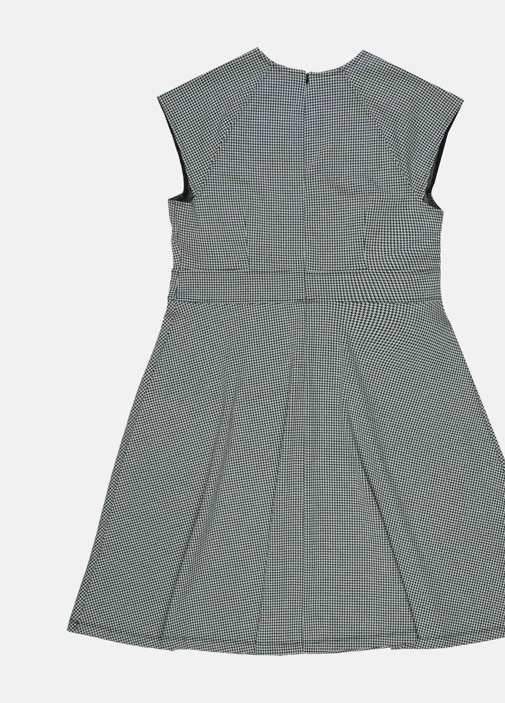 Чорно-білий кежуал сукня H&M з візерунком "гусяча лапка"