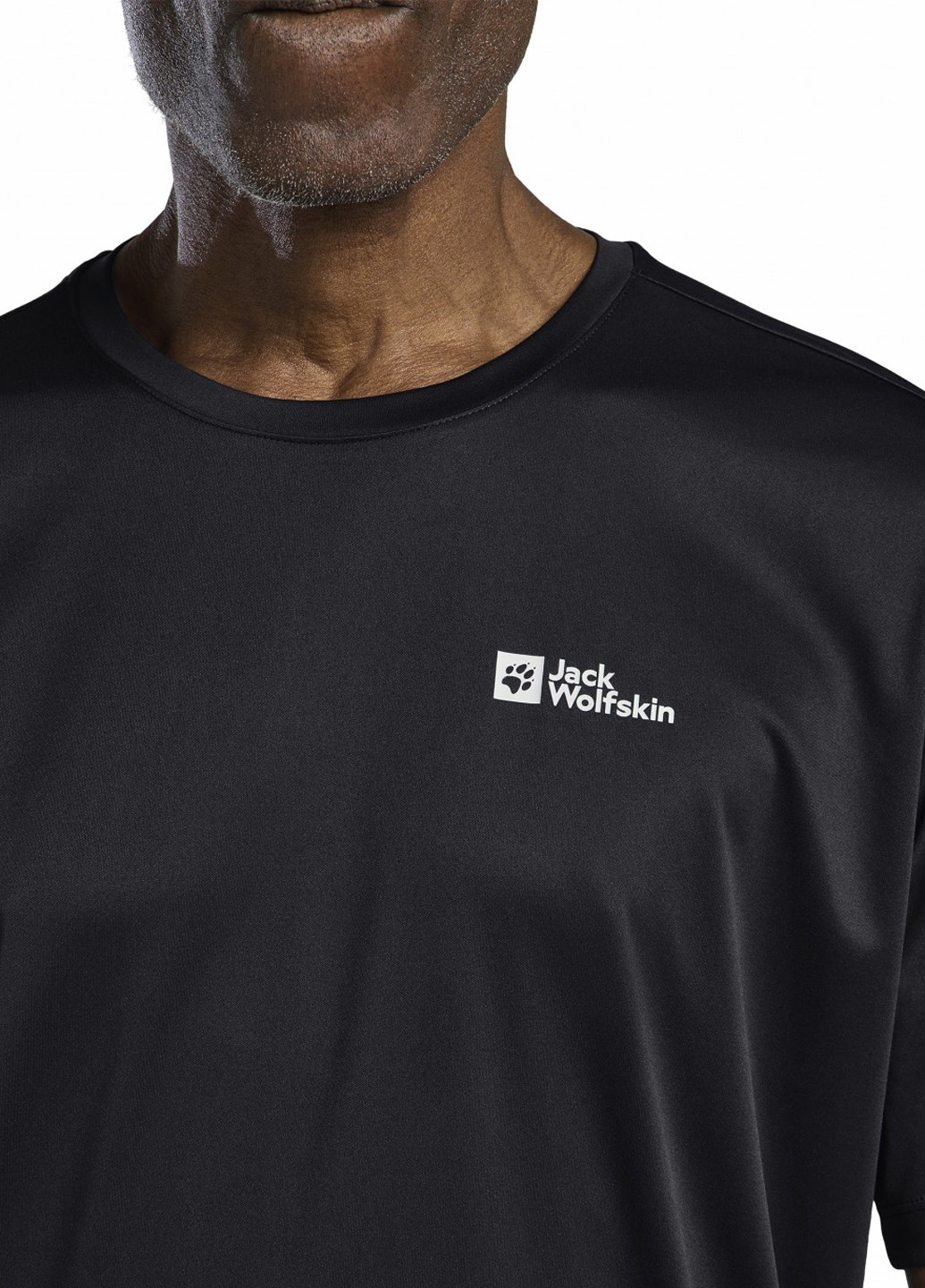 Чорна футболка Jack Wolfskin TECH T M