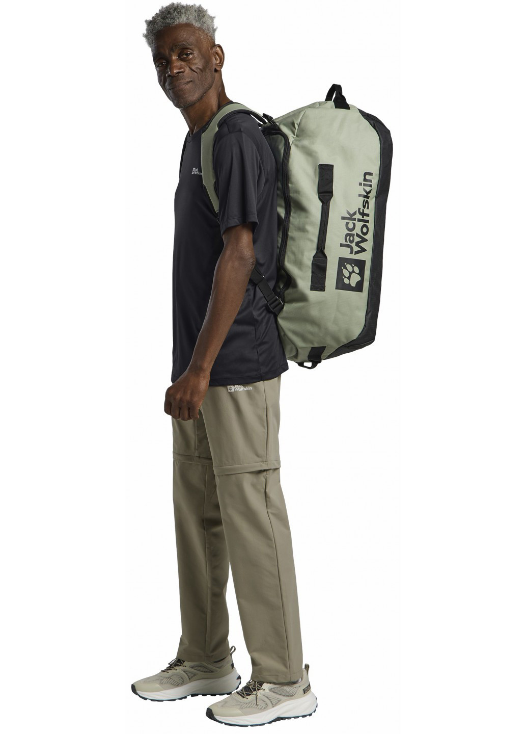 Чорна футболка Jack Wolfskin TECH T M