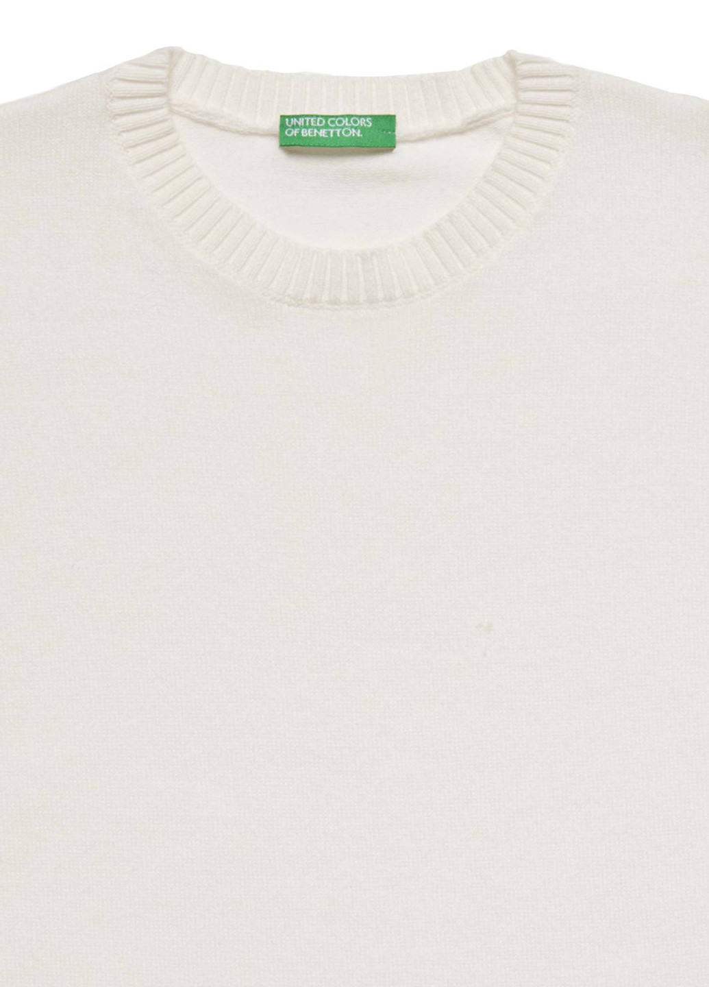 Белый демисезонный джемпер джемпер United Colors of Benetton