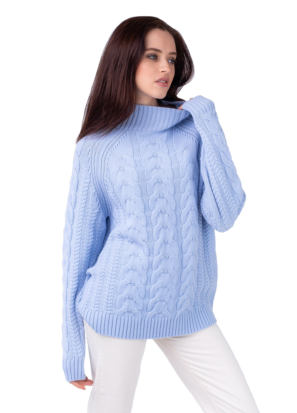 Блакитний демісезонний светр жіночий Viviami