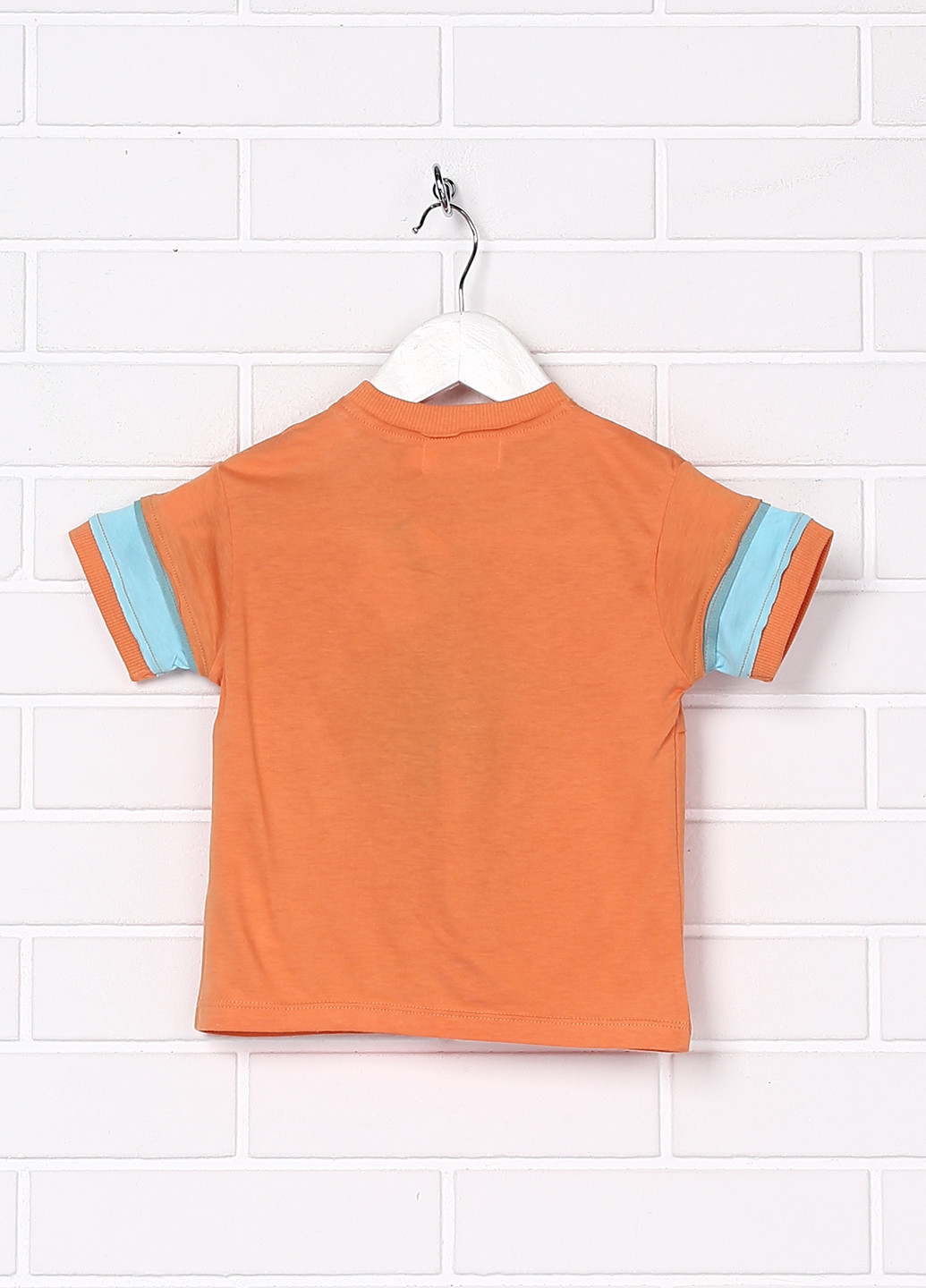 Оранжевая летняя футболка с коротким рукавом Clayeux