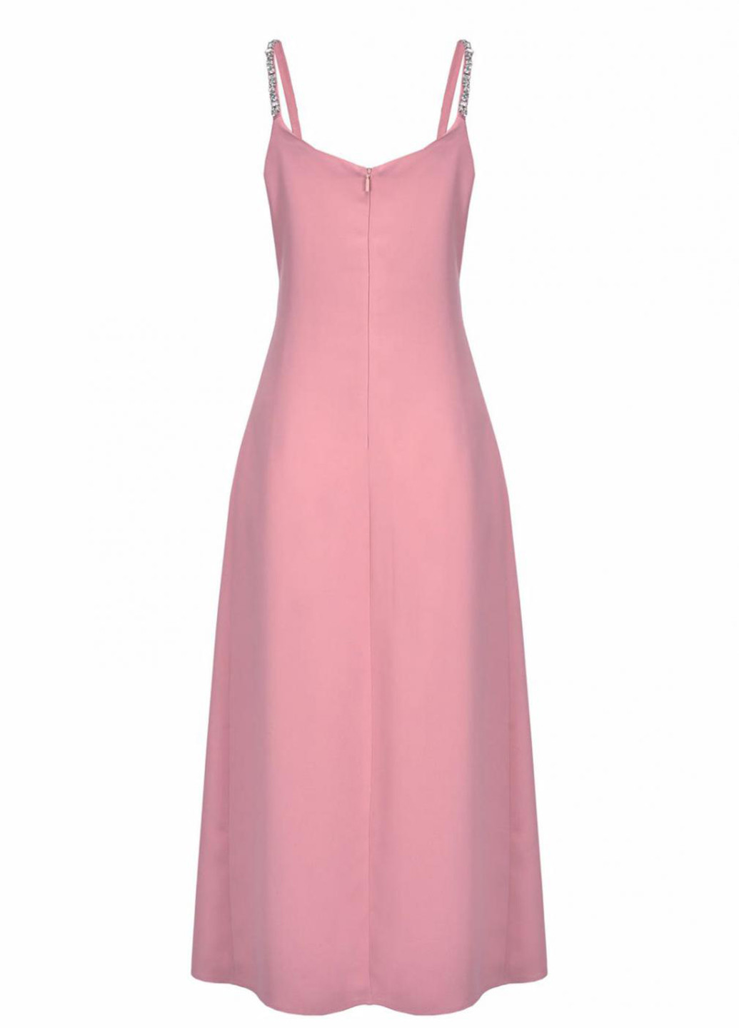 Розовое коктейльное платье на запах Pinko однотонное