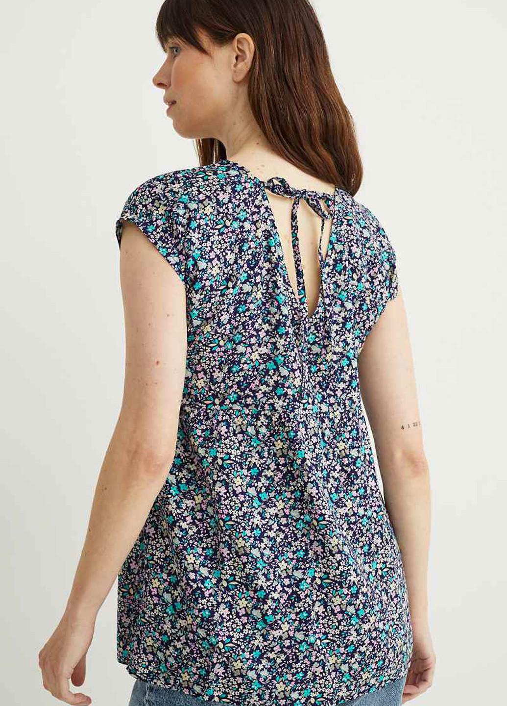 Тёмно-синяя блуза для беременных C&A