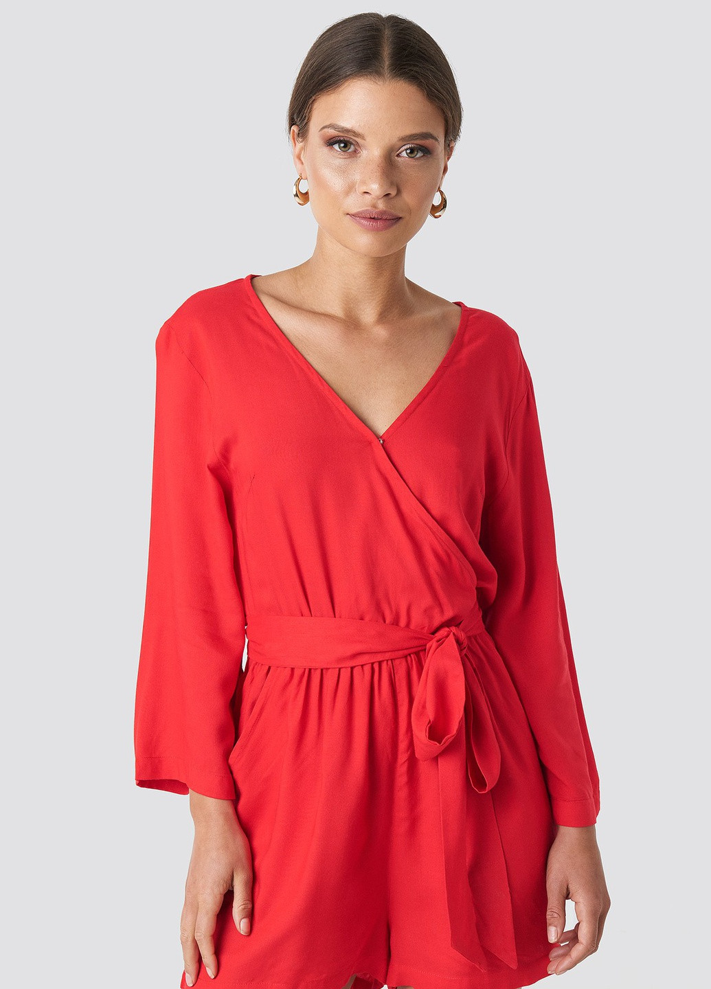 Комбінезон NA-KD однотонний червоний кежуал