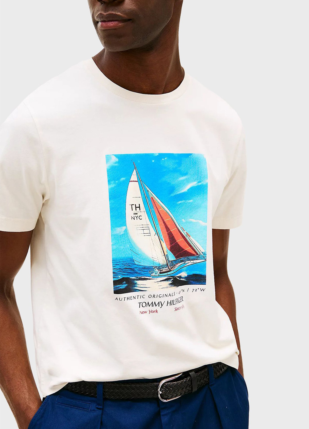 Жемчужная футболка Tommy Hilfiger