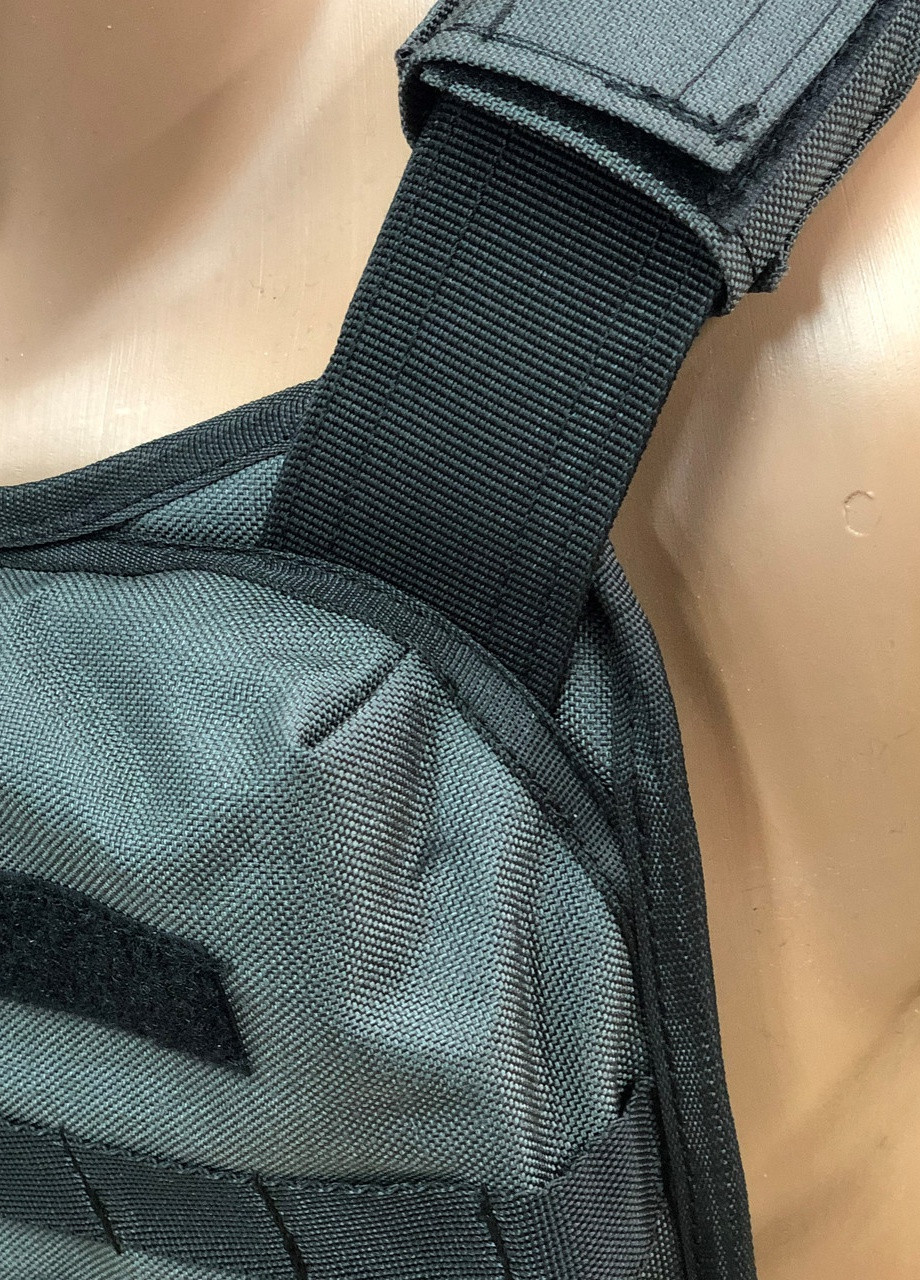 Плитоноска для военных со стропами MOLLE UkrCossacks 1.0 серая No Brand (253135502)