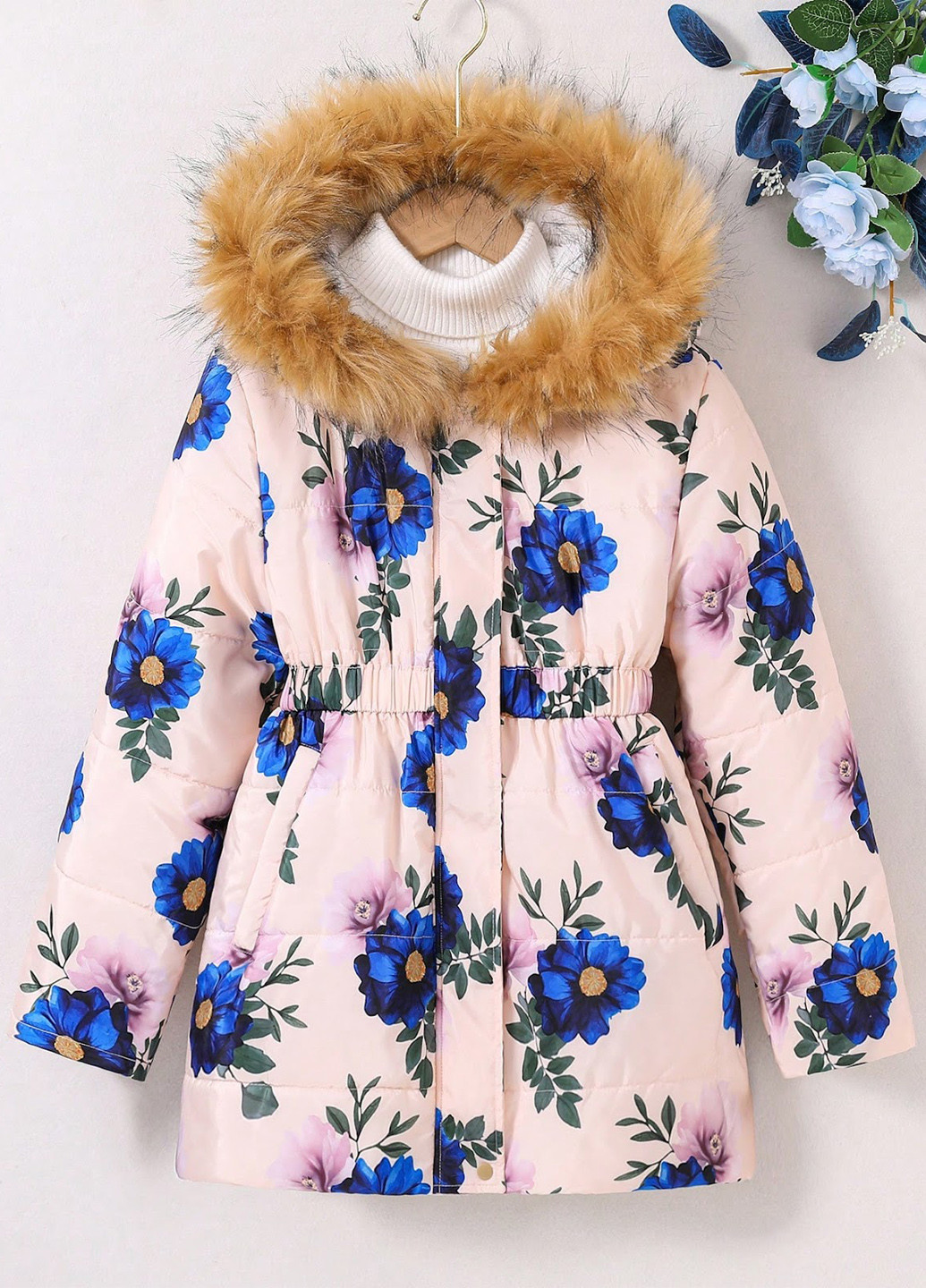 Комбінована зимня куртка SHEIN