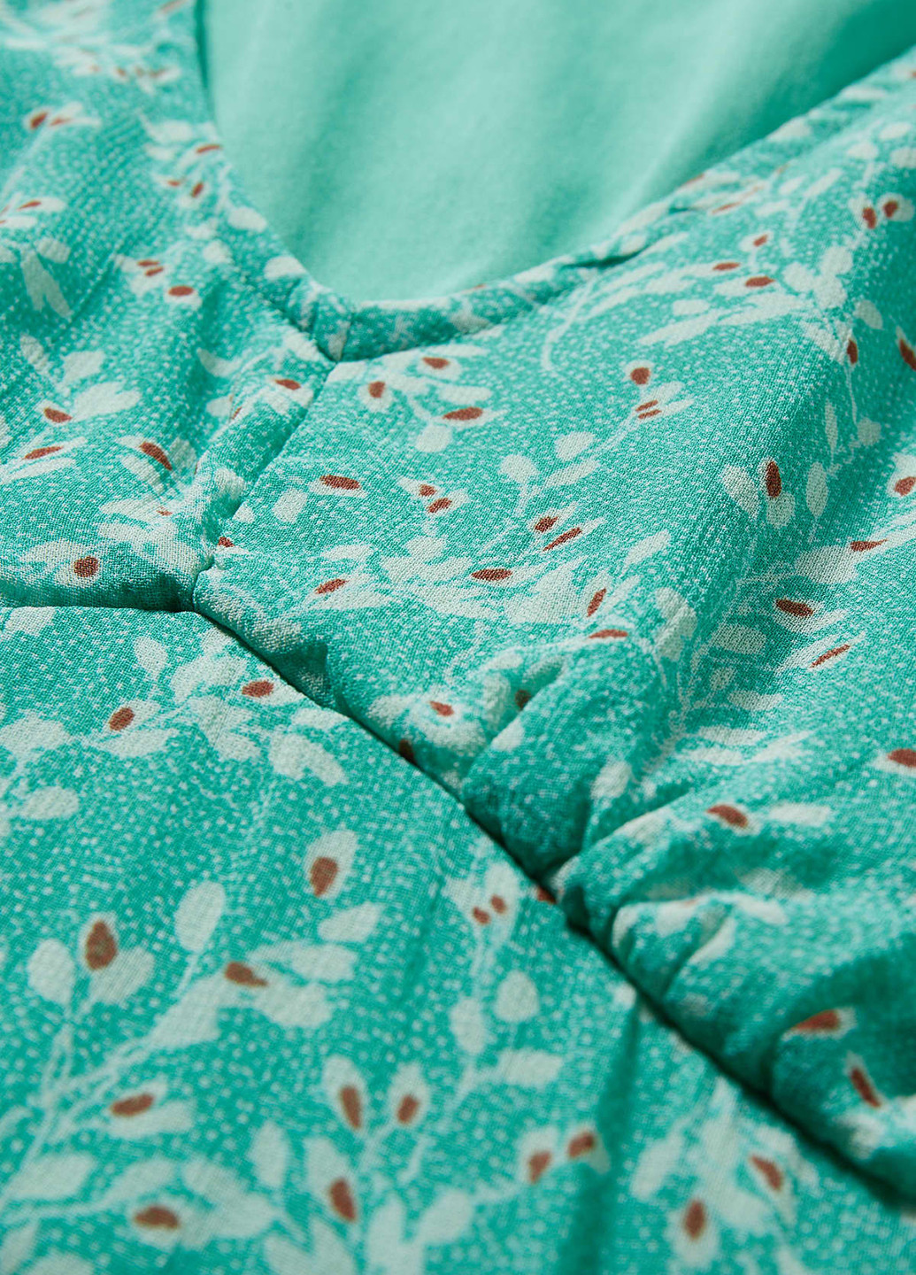 Зеленое кэжуал платье клеш C&A с цветочным принтом