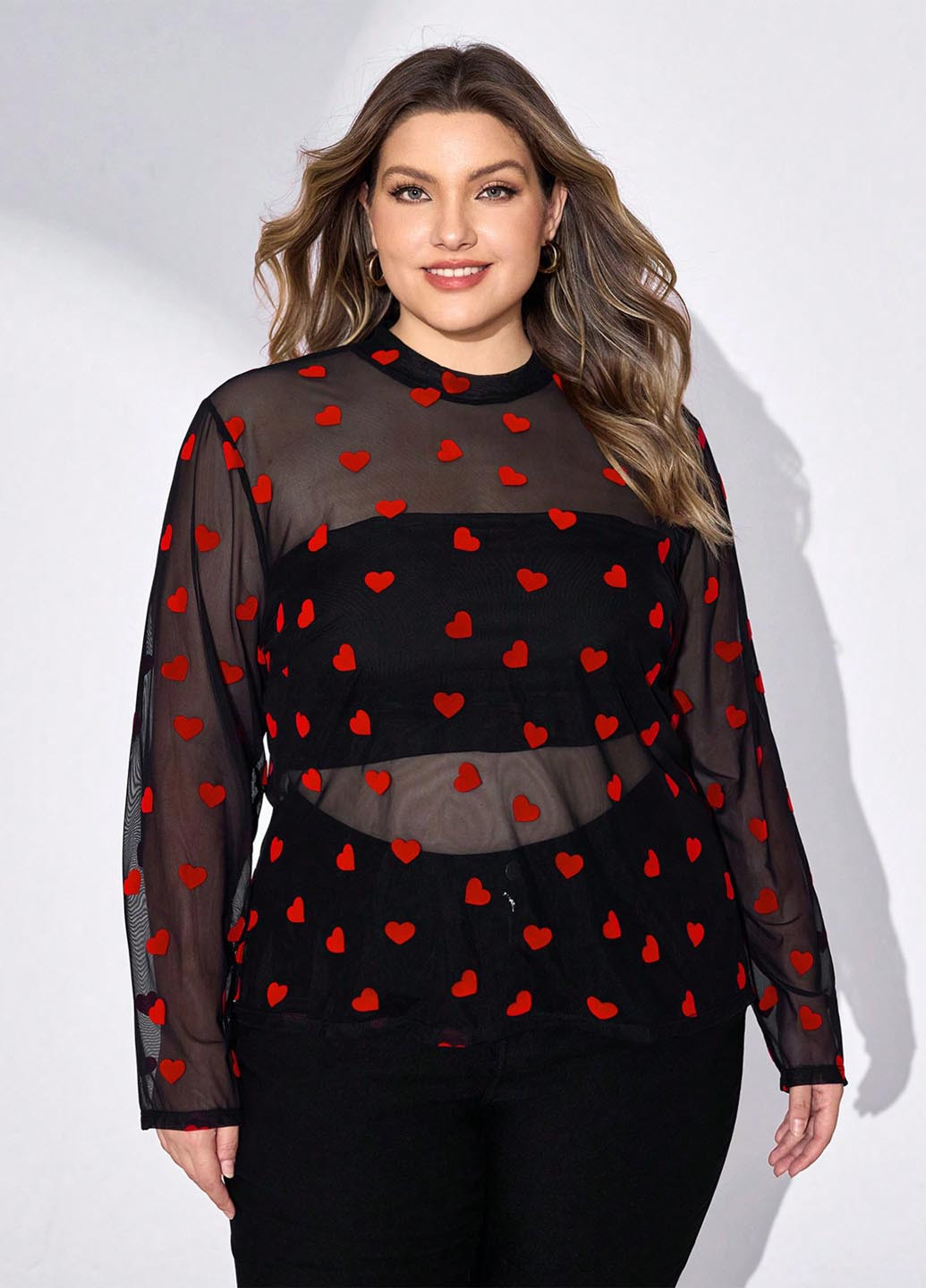 Чёрная блуза SHEIN