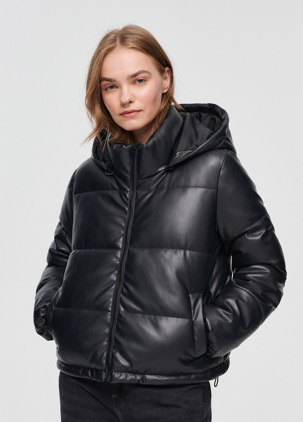 Черная зимняя куртка House