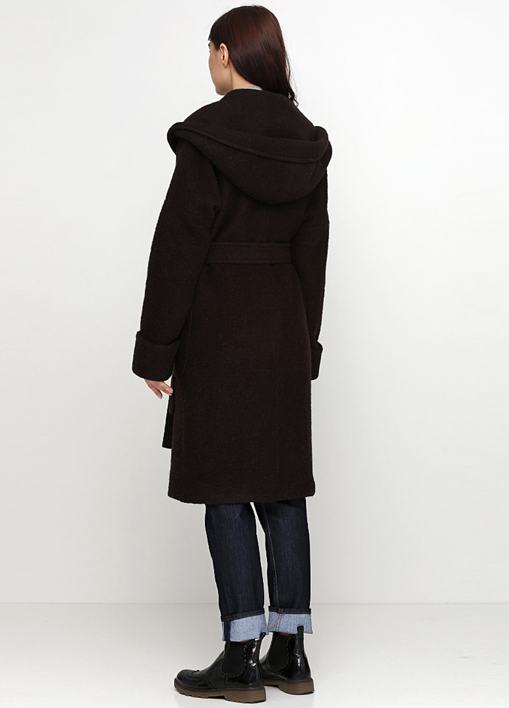 Темно-коричневое демисезонное Пальто Florens
