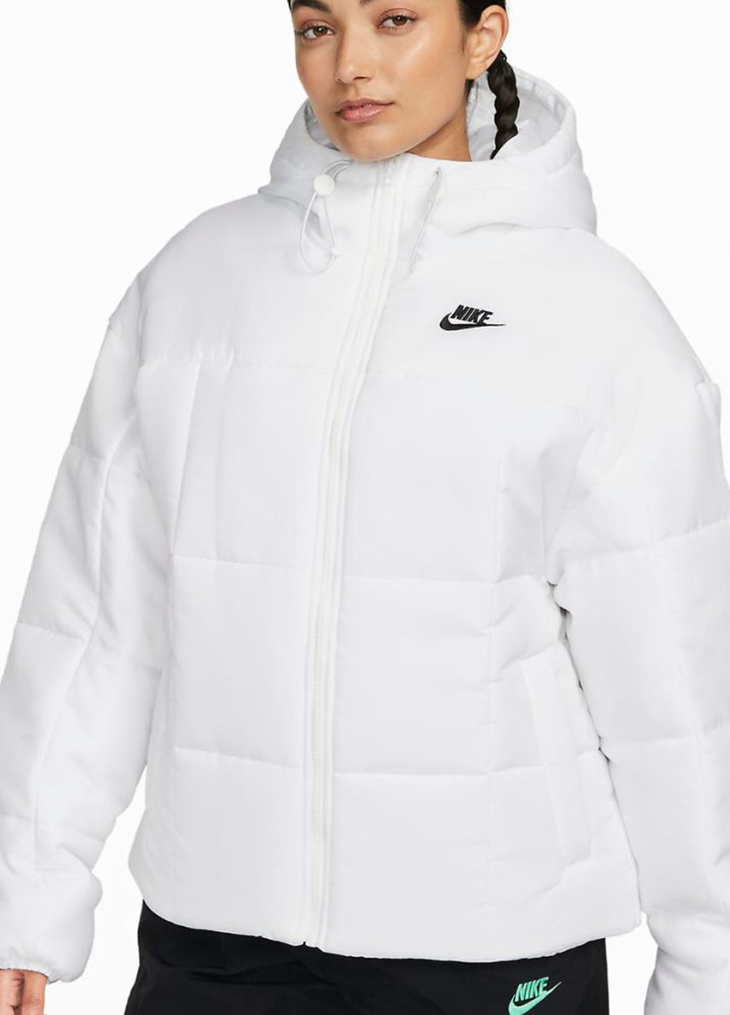Белая зимняя куртка fb7672-100_2024 Nike W NSW TF THRMR CLSC PUFFER