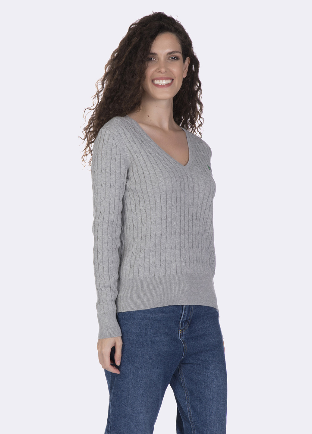 Сірий демісезонний пуловер пуловер Giorgio di Mare