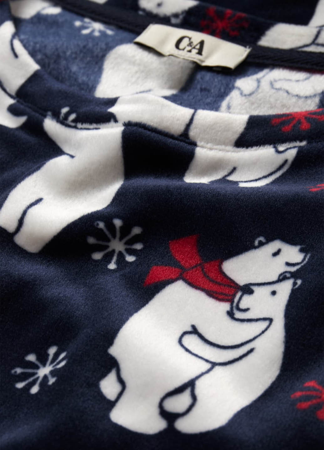 Темно-синій світшот C&A малюнок без декору (302957346)