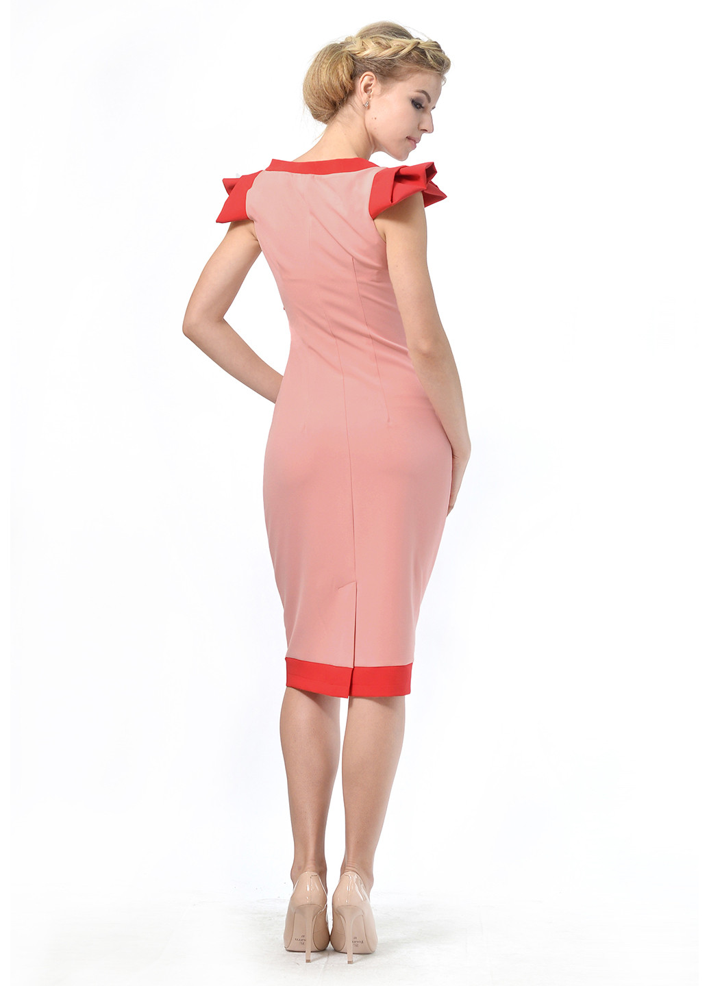 Світло-рожева кежуал сукня Lemon однотонна
