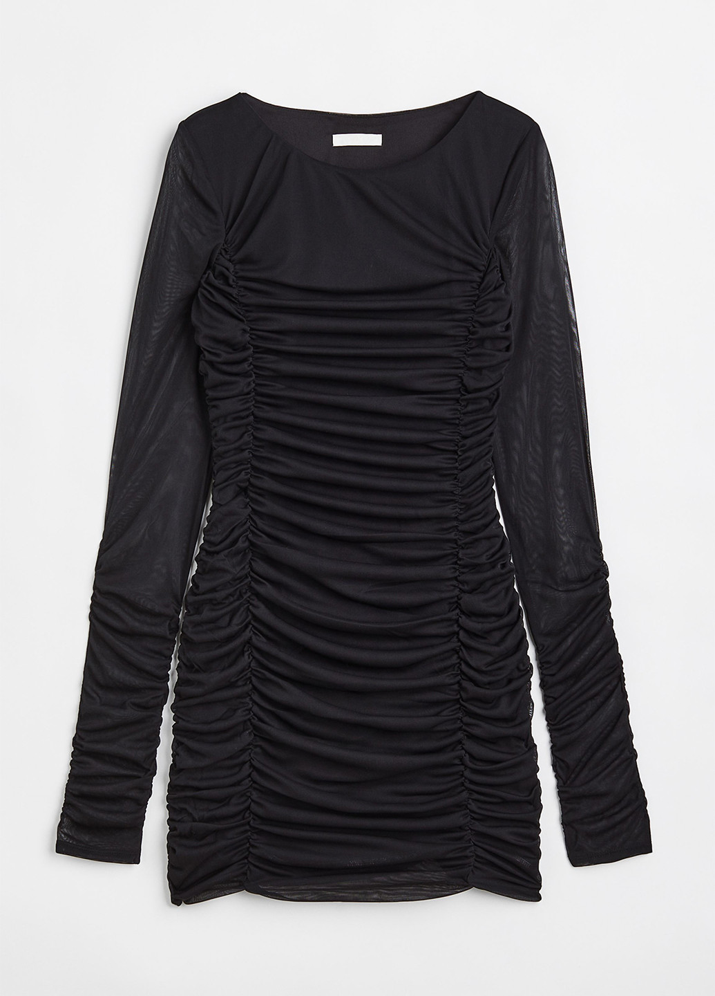 Черное кэжуал, коктейльное платье силуэтная H&M однотонное
