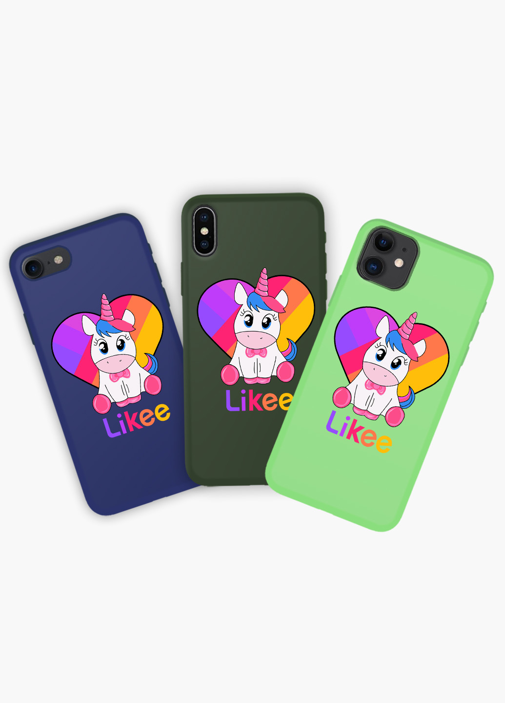 Чехол силиконовый Apple Iphone 8 Лайк Единорог (Likee Unicorn) (6151-1594) MobiPrint (219535894)