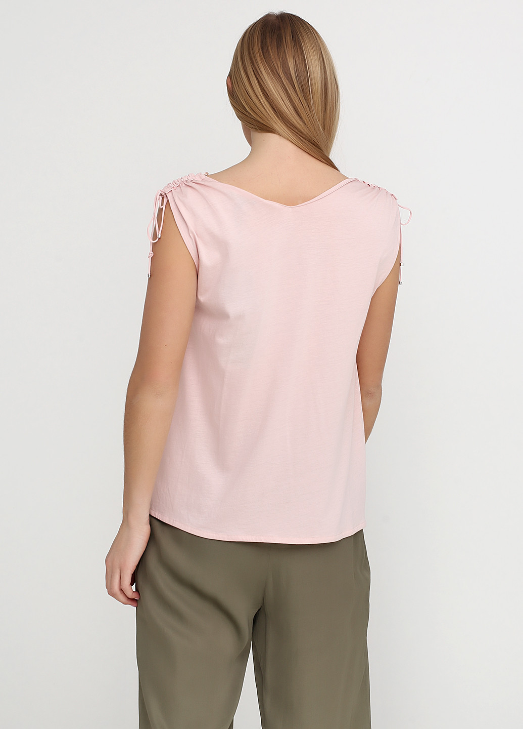 Розовая летняя блуза Massimo Dutti