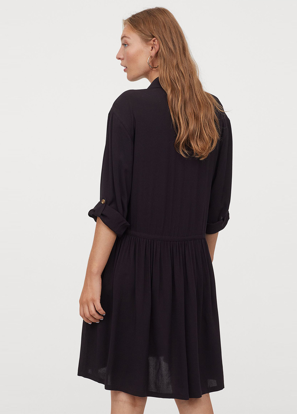 Чорна кежуал сукня H&M однотонна