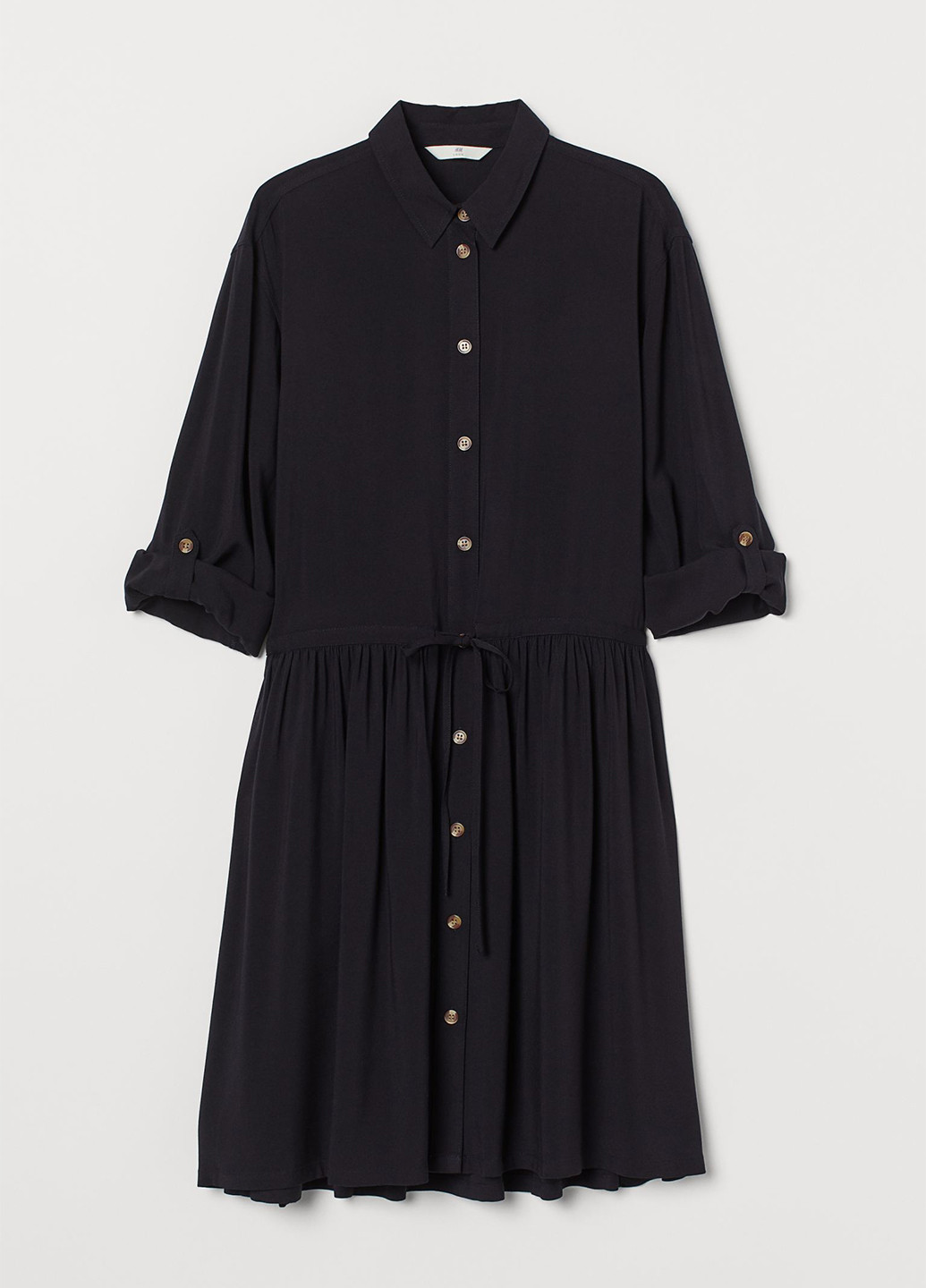 Чорна кежуал сукня H&M однотонна