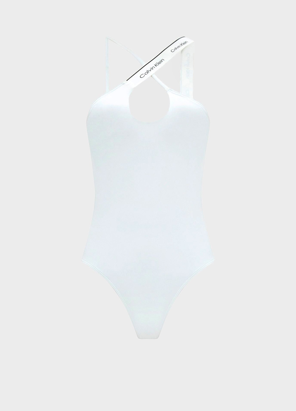 Білий літній купальник суцільний Calvin Klein