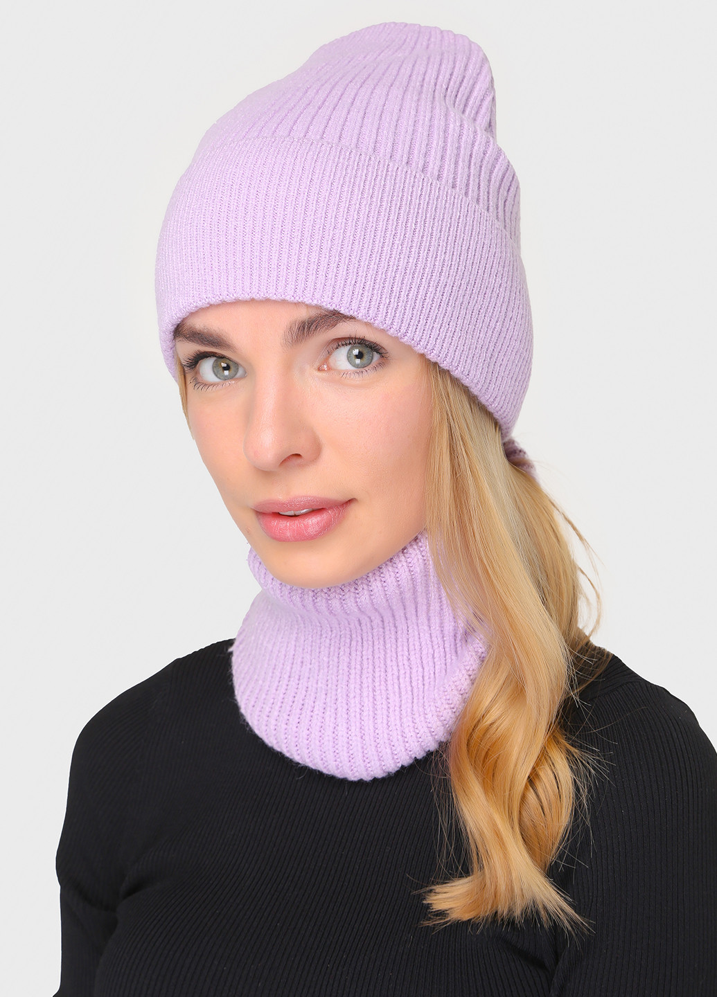 Теплая зимняя кашемировая женская шапка без подкладки 360173 Merlini лима (244712825)