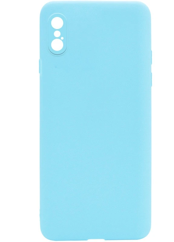 Силиконовый чехол Candy Full Camera для Apple iPhone XS Max (6.5') Бирюзовый / Turquoise (is_00000043693_3) Epik (229727723)
