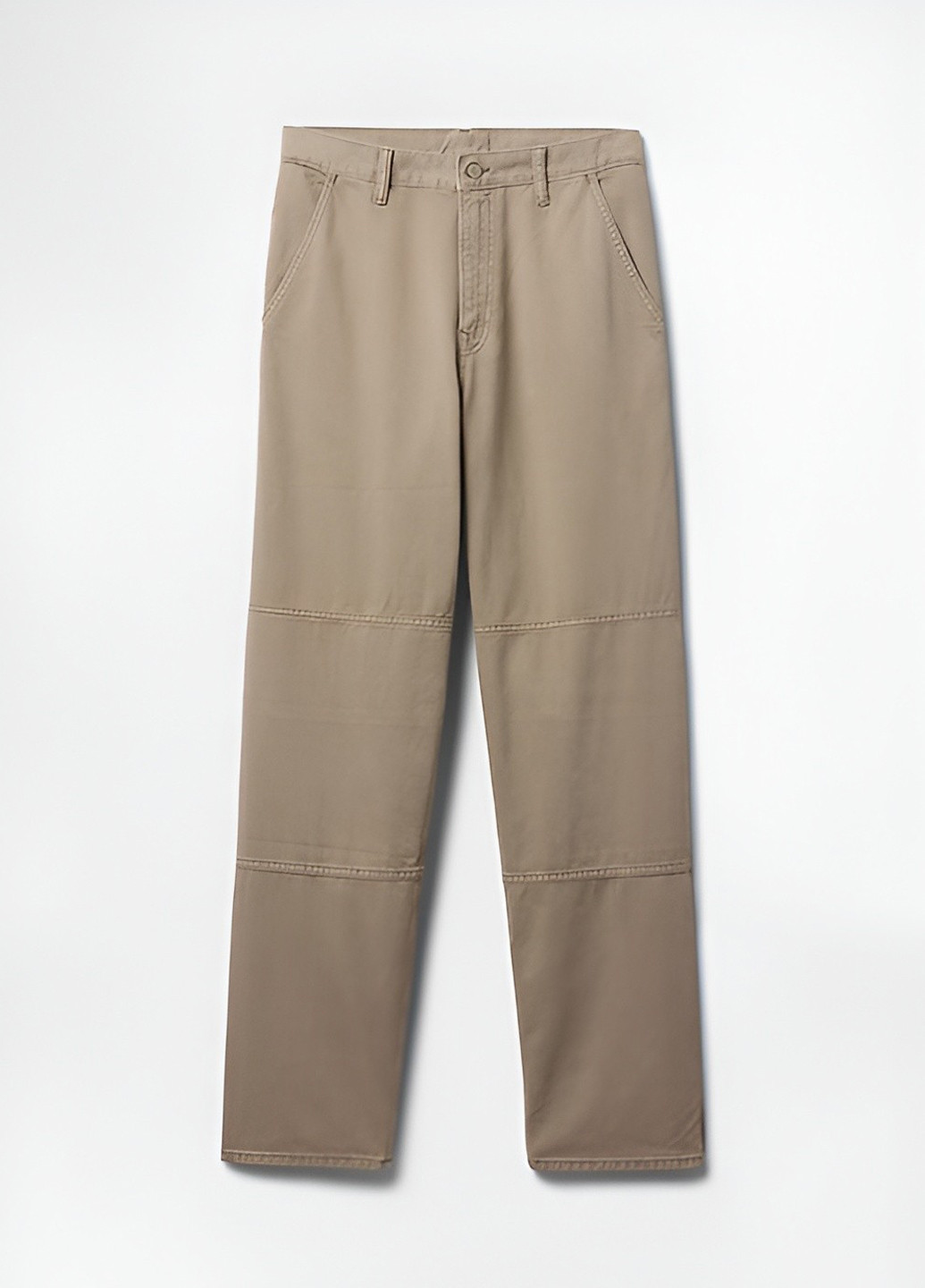 Бежевые демисезонные прямые джинсы Gap