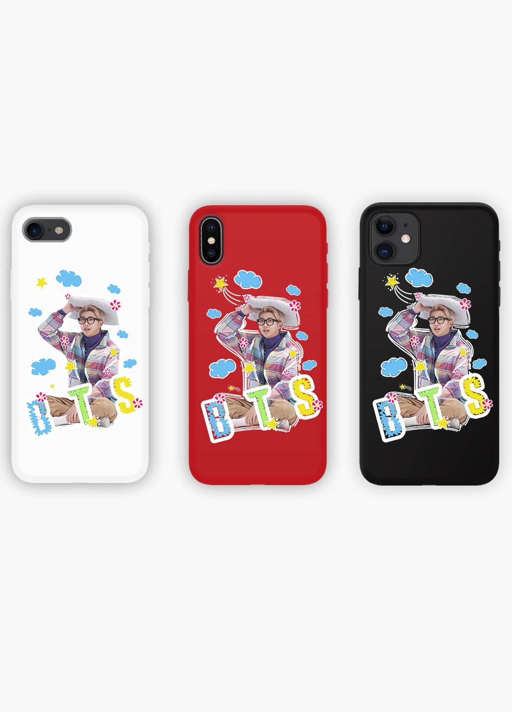 Чехол силиконовый Apple Iphone X БТС (BTS) (6129-1066) MobiPrint (219347817)