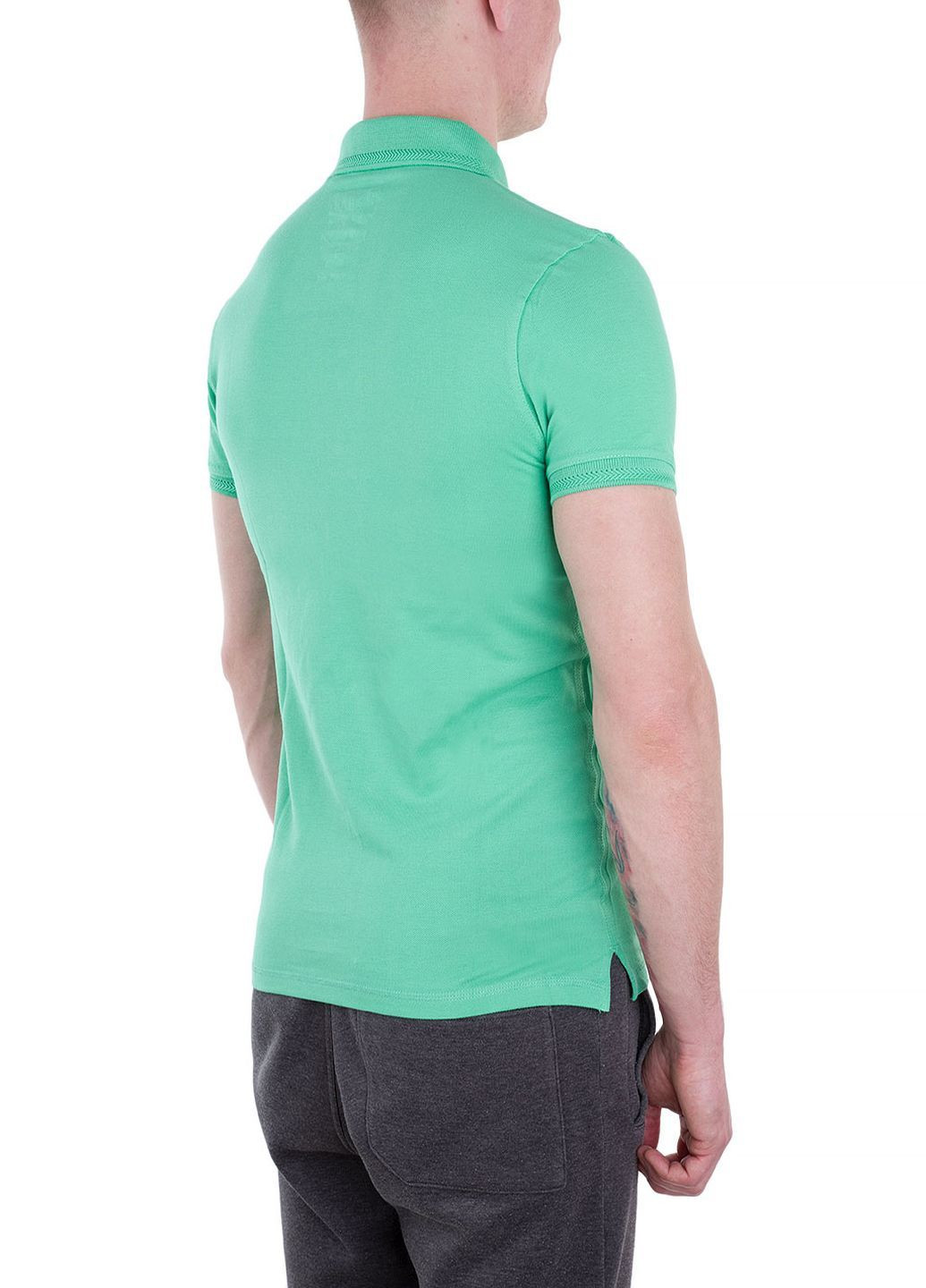 Зеленая футболка-поло для мужчин E-Bound